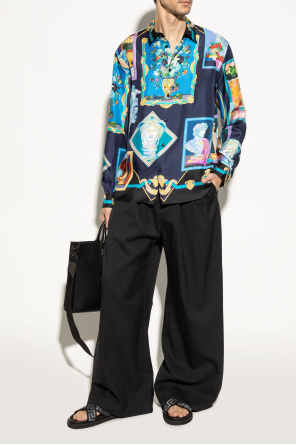 Versace Slides with ‘Greca’ pattern