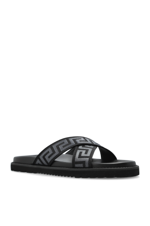 Versace Slides with ‘Greca’ pattern