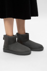 UGG GREY 'W Classic Mini II' suede snow boots