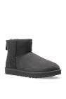 UGG GREY 'W Classic Mini II' suede snow boots