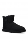 UGG BLACK 'Mini Bailey Button II' suede snow boots