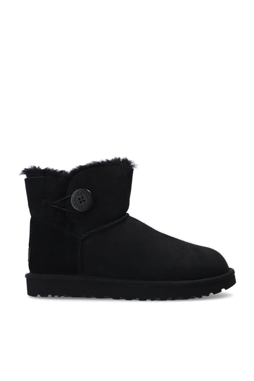 UGG 'Mini Bailey Button II' suede snow boots
