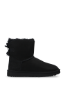UGG BLACK 'Mini Bailey Bow II' suede snow boots