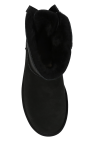 UGG BLACK 'Mini Bailey Bow II' suede snow boots
