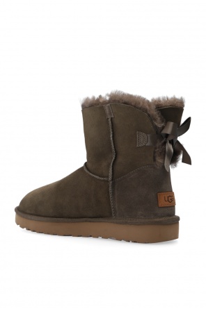 ugg Zip 'W Mini Bailey Bow II' suede snow boots