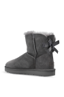 UGG GREY 'W Mini Bailey Bow II' suede snow boots