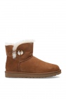UGG 'W Mini Bailey Button Bling' suede snow boots
