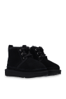 UGG Kids BLACK ‘Neumel II’ lace-up ankle boots