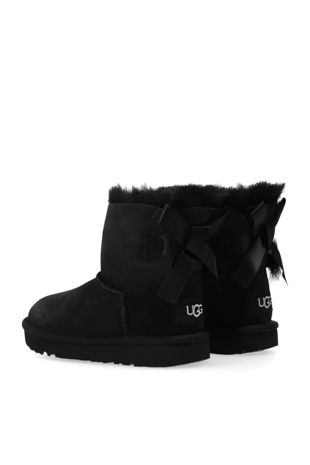 ugg Black Kids ‘Mini Bailey Bow II’ snow boots