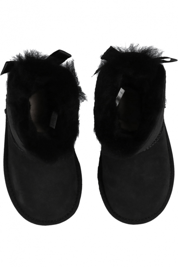 ugg Black Kids ‘Mini Bailey Bow II’ snow boots
