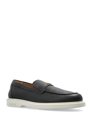 Versace Zapatos de cuero tipo loafers