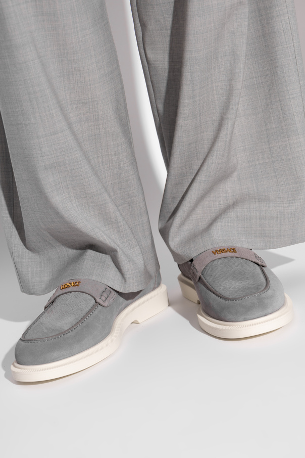 Versace Mocasines de ante tipo `loafers`