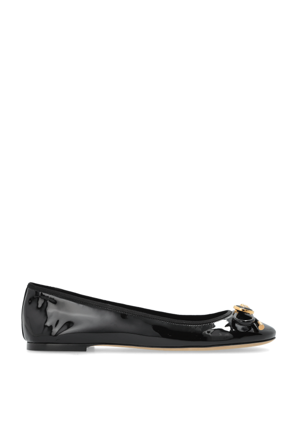 Leather ballet flats od Versace