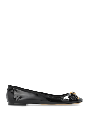 Leather ballet flats