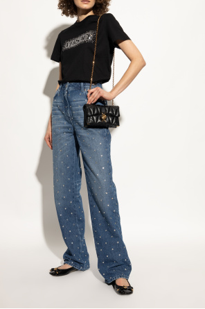 Versace Leather ballet flats