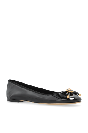 Versace Leather ballet flats