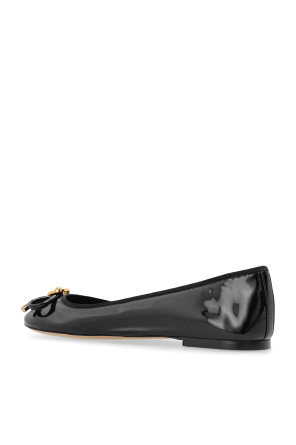 Versace Leather ballet flats