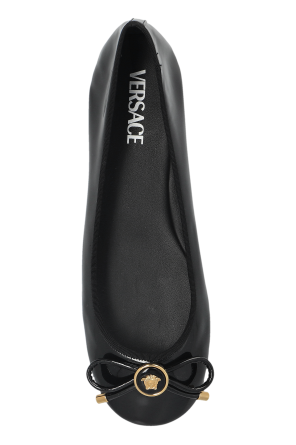 Versace Leather ballet flats