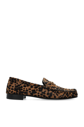 Buty typu `loafers` z motywem zwierzęcym