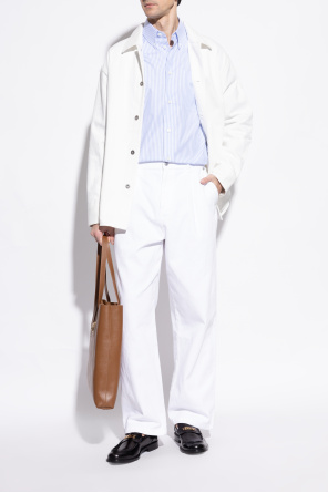 Versace Lederne Schuhe im Loafers-Stil