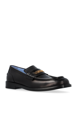 Versace Lederne Schuhe im Loafers-Stil