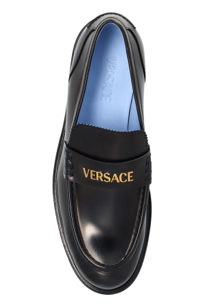 Versace Lederne Schuhe im Loafers-Stil