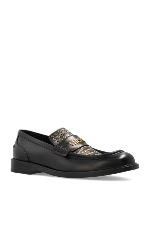 Versace Zapatos de cuero tipo loafers