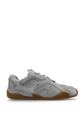 Suede sports shoes