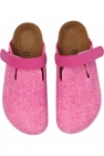 Birkenstock Kids PINK ‘Zimba’ wool felt slippers