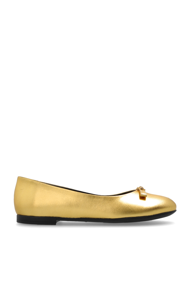 Versace Kids Bailarinas de cuero