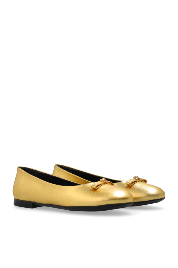 Versace Kids Bailarinas de cuero