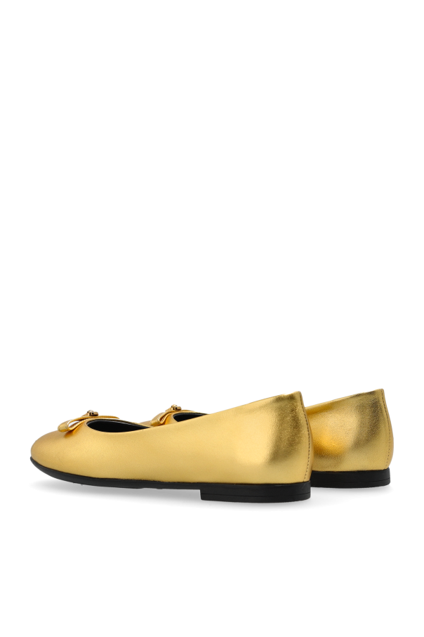 Versace Kids Bailarinas de cuero