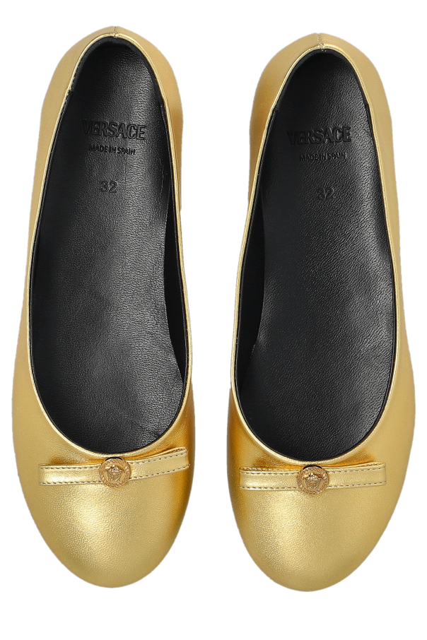 Versace Kids Bailarinas de cuero