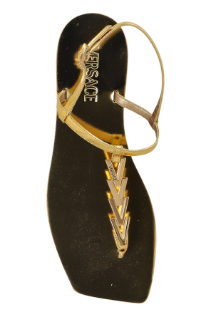 Versace Sandalias con apliques de logotipo