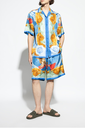 Versace Rubber flip-flops with a raised logo