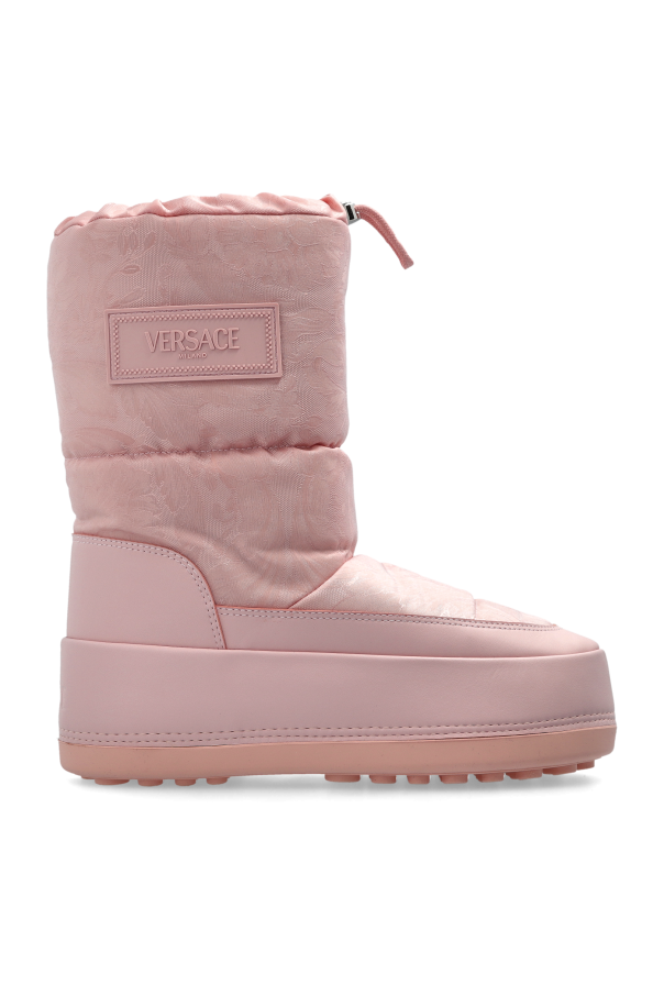 Snow boots with Barocco pattern od Versace