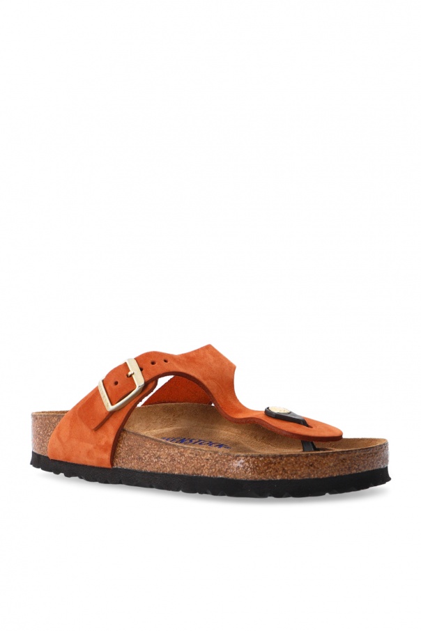 orange gizeh birkenstocks