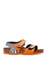 Birkenstock Kids ORANGE ‘Palu’ patterned sandals