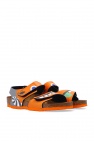 Birkenstock Kids ORANGE ‘Palu’ patterned sandals
