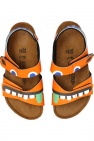 Birkenstock Kids ORANGE ‘Palu’ patterned sandals