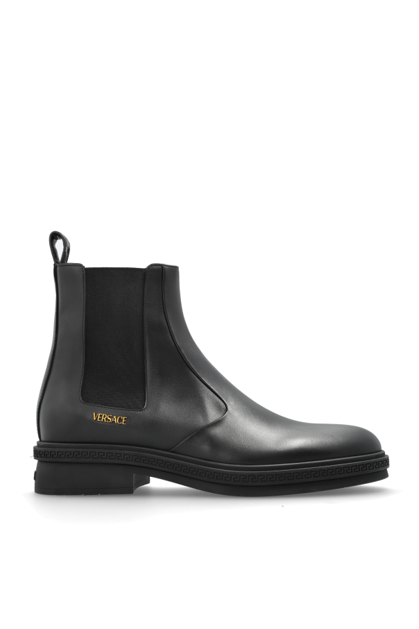 Leather Chelsea boots od Versace
