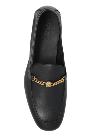 Versace Skórzane buty typu `loafers`