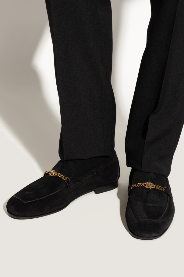 Versace Suede `loafers` shoes