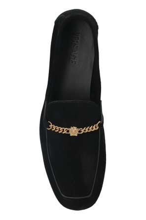 Versace Suede `loafers` shoes