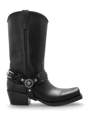 Botines de cuero con tacón