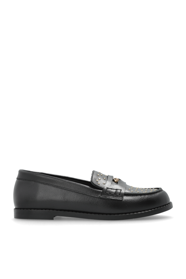 Leather loafers od Versace Kids