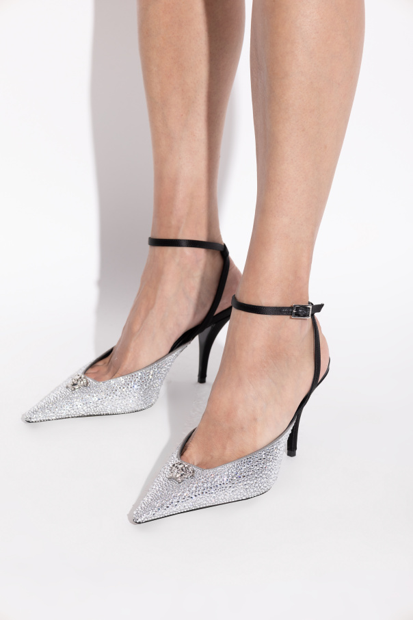 Versace Heeled shoes with shimmering sequins