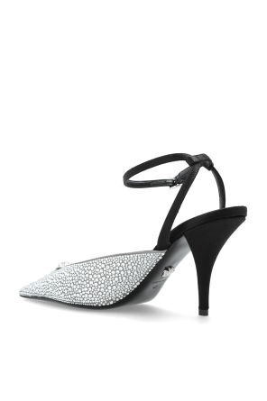 Versace Heeled shoes with shimmering sequins