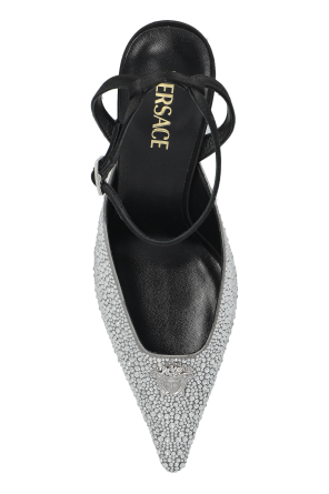 Versace Heeled shoes with shimmering sequins