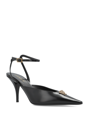 Versace Lederschuhe mit Absatz